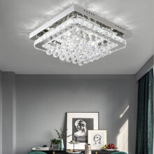 (Cool White) Modern Fancy LED Crystal Chandelier Ceiling Light Fixture