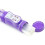 Thrusting Rampant Rabbit Vibrator/Clitoris Stimulator Vibe with Rotating Beads, Purple 4