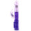 Thrusting Rampant Rabbit Vibrator/Clitoris Stimulator Vibe with Rotating Beads, Purple 1