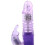 Thrusting Rampant Rabbit Vibrator/Clitoris Stimulator Vibe with Rotating Beads, Purple 2