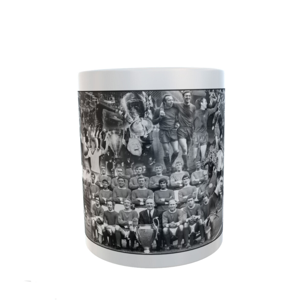 European Cup Final 1968 Manchester United 'Busby Babes' Football Ceramic Gift Mug