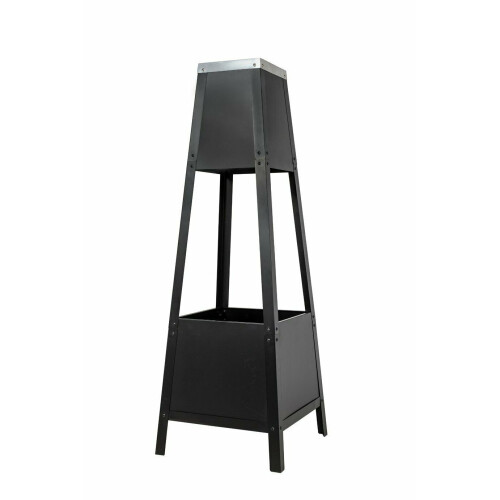 La Hacienda La Hacienda Contemporary Silver Top Chimenea - Black