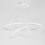 Living And Home (20+40+60cm, Cool White) Modern Hanging LED Ceiling Light Chandelier Lamp 5