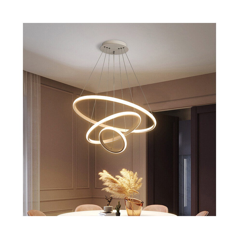 (40+60+80cm, Dimmable) Modern Hanging LED Ceiling Light Chandelier Lamp
