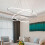 Living And Home (20+40+60cm, Cool White) Modern Hanging LED Ceiling Light Chandelier Lamp 1