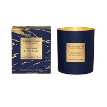 Stoneglow Candles Luna Tumbler Candle - Leather & Saffron