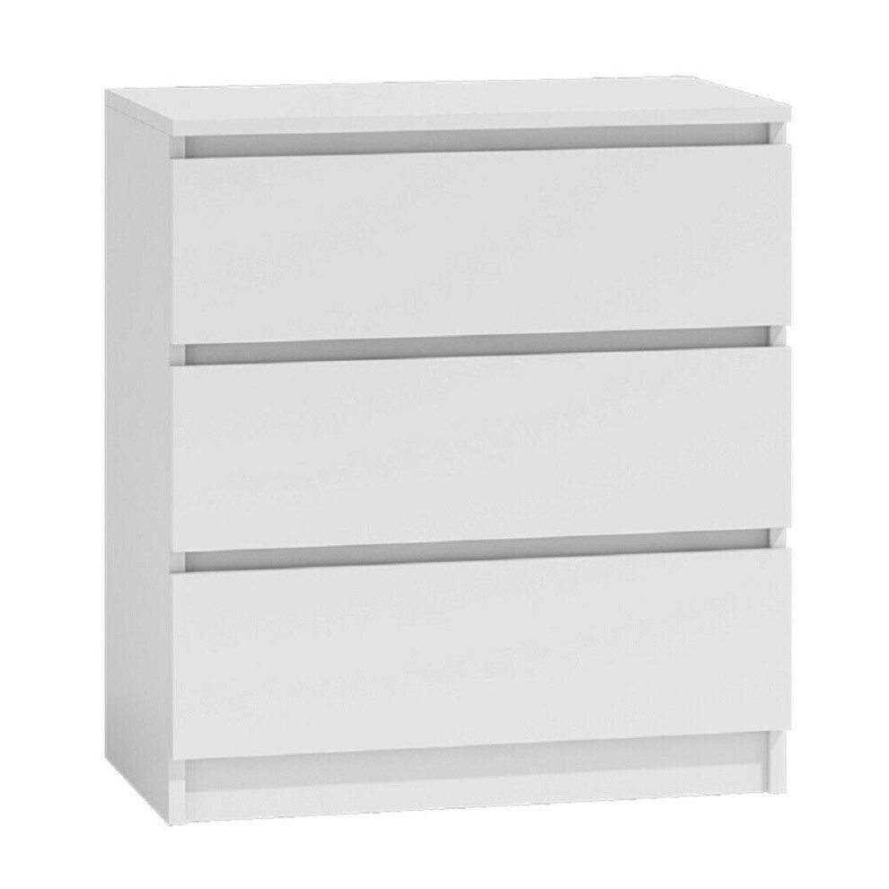 (Matt White, 3 Drawer Chest) Carlton Chest Of Drawers Matt Finish