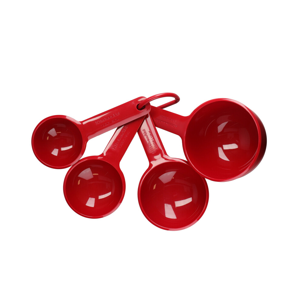 Kitchenaid Measuring Cups, Set Of 4 Dishwasher Safe Nesting Cups Empire Red