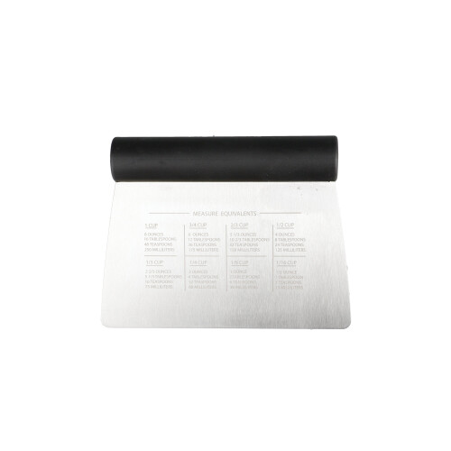KitchenAid KitchenAid Stainless Steel All-Purpose Scraper, Dishwasher Safe Dough Cutter and Scraper  Black