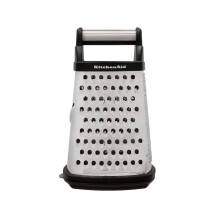 KitchenAid Stainless Steel Box Grater, 4-Sided Cheese Grater, Slicer and Zester
