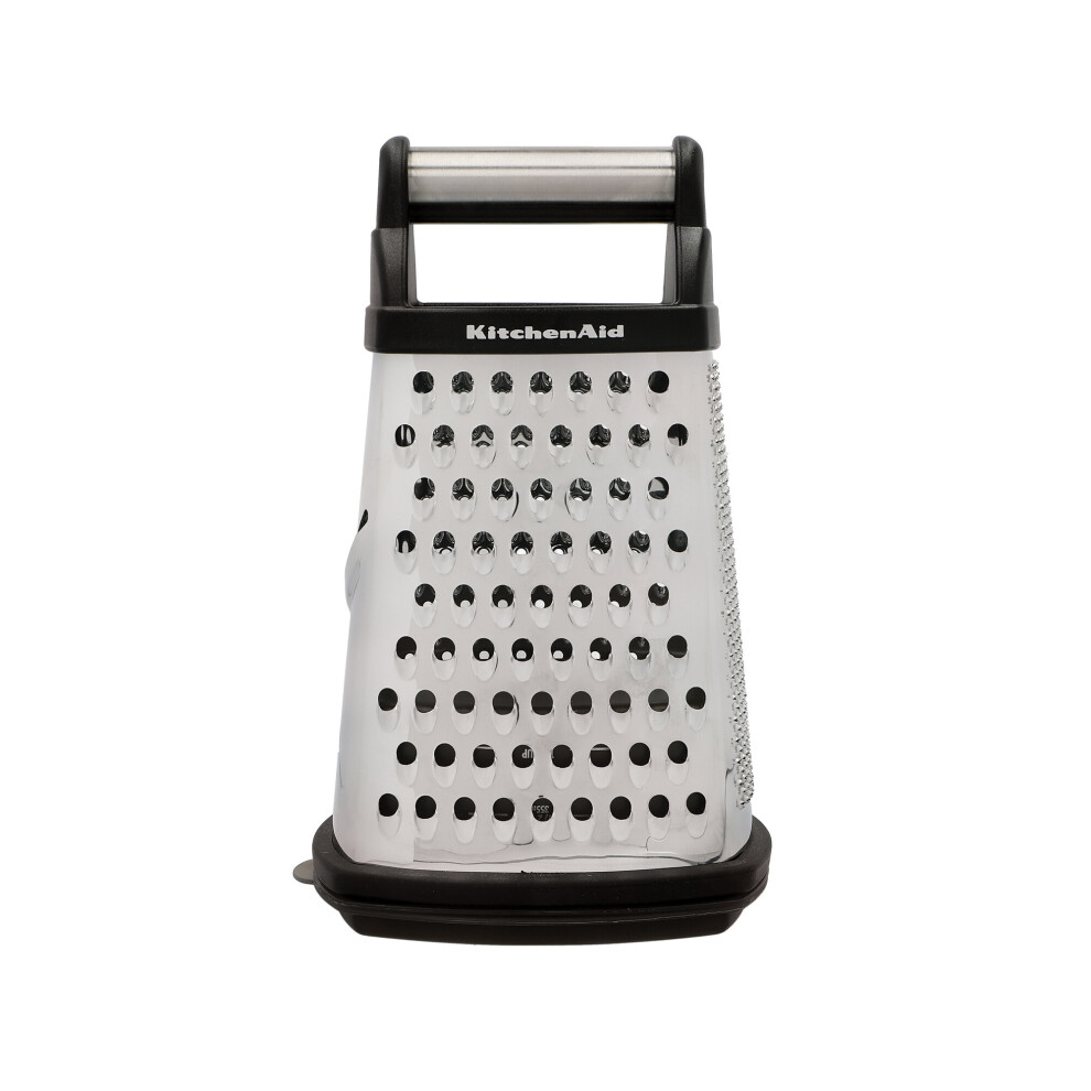 Kitchenaid Stainless Steel Box Grater, 4-Sided Cheese Grater, Slicer And Zester