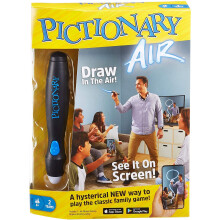 Mattel Pictionary Air Family Drawing Game - Draw in the Air, See on Screen & TV, Includes 112 Clue Cards | GGC71