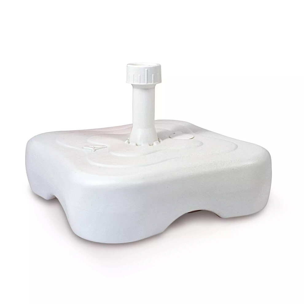 (Square 14L) 14L 18L 20L White Plastic Stand Shade Parasol Base