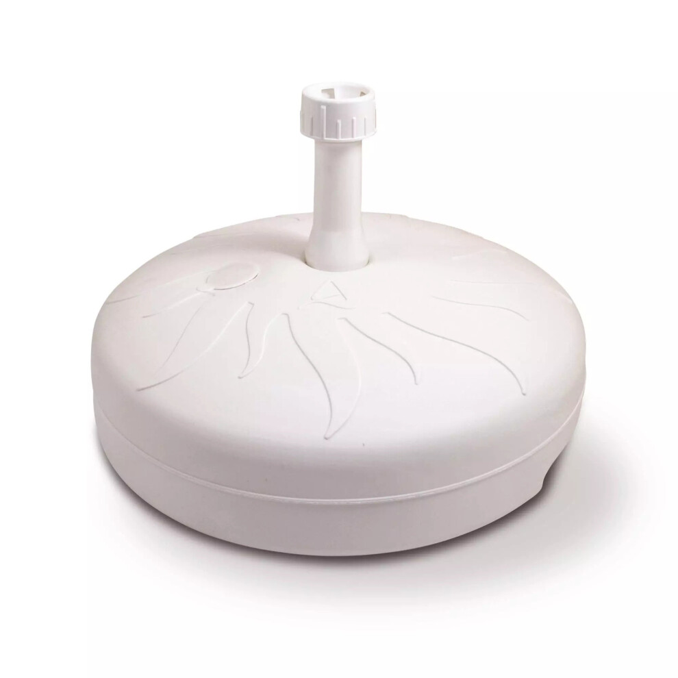 Urbn Living (Round 20L) 14L 18L 20L Plastic Stand Shade Parasol Base White
