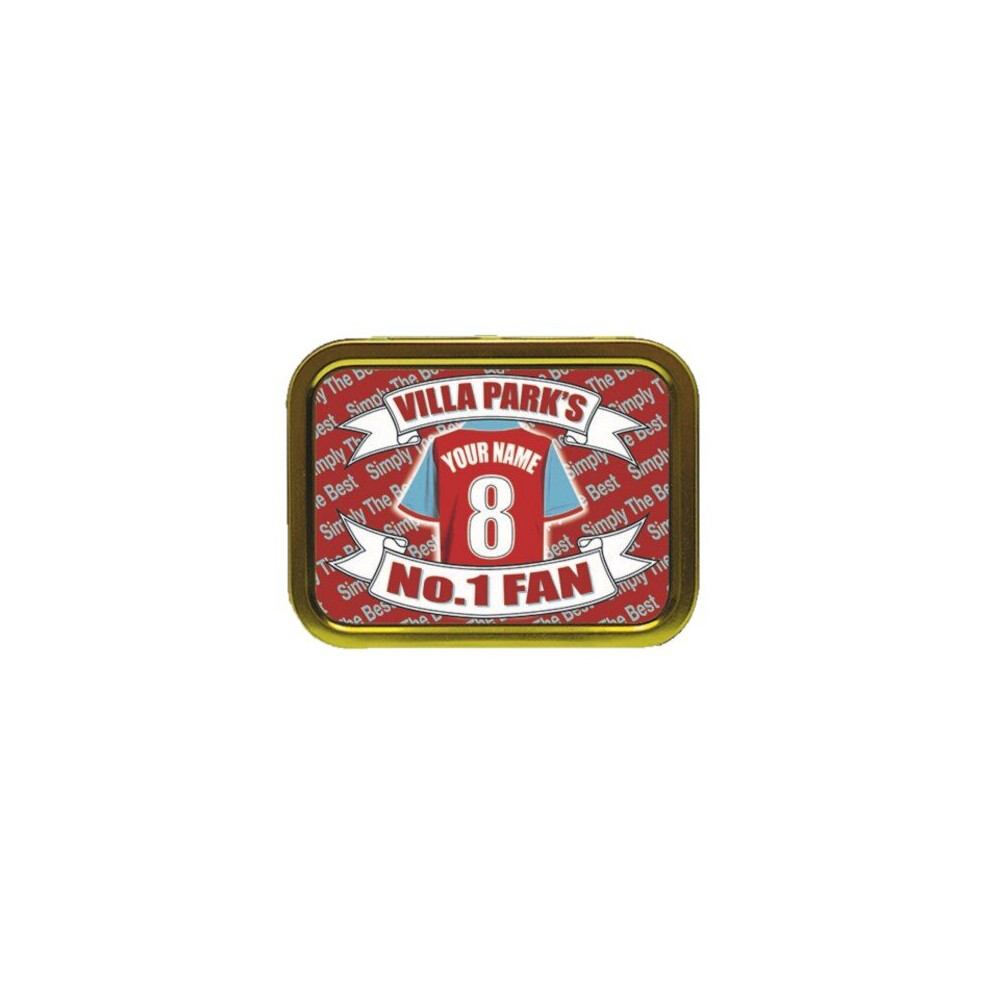 Personalised Gift Products Personalised Aston Villa Tobacco Tin Gift & Smoking Products