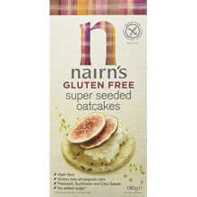 Nairns Gluten Free Super Seeded Oatcake 180g(Pack of 8)