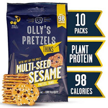 Ollys Pretzels Pretzel Thins Multiseed 35g (Pack of 10)