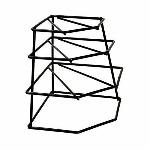 (Black) Buckingham 4 Tier Corner Plate Kitchen Organiser 2