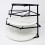 (Black) Buckingham 4 Tier Corner Plate Kitchen Organiser 1