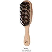 Magic Collection Hard Wave Brush Natural Boar Bristle Satin Finish Natural Wood Handle # 7720