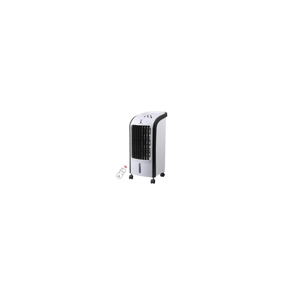 Portable Air Cooler with Humidifier Function 3 Speed Setting and Remote Control 4L- White-Black