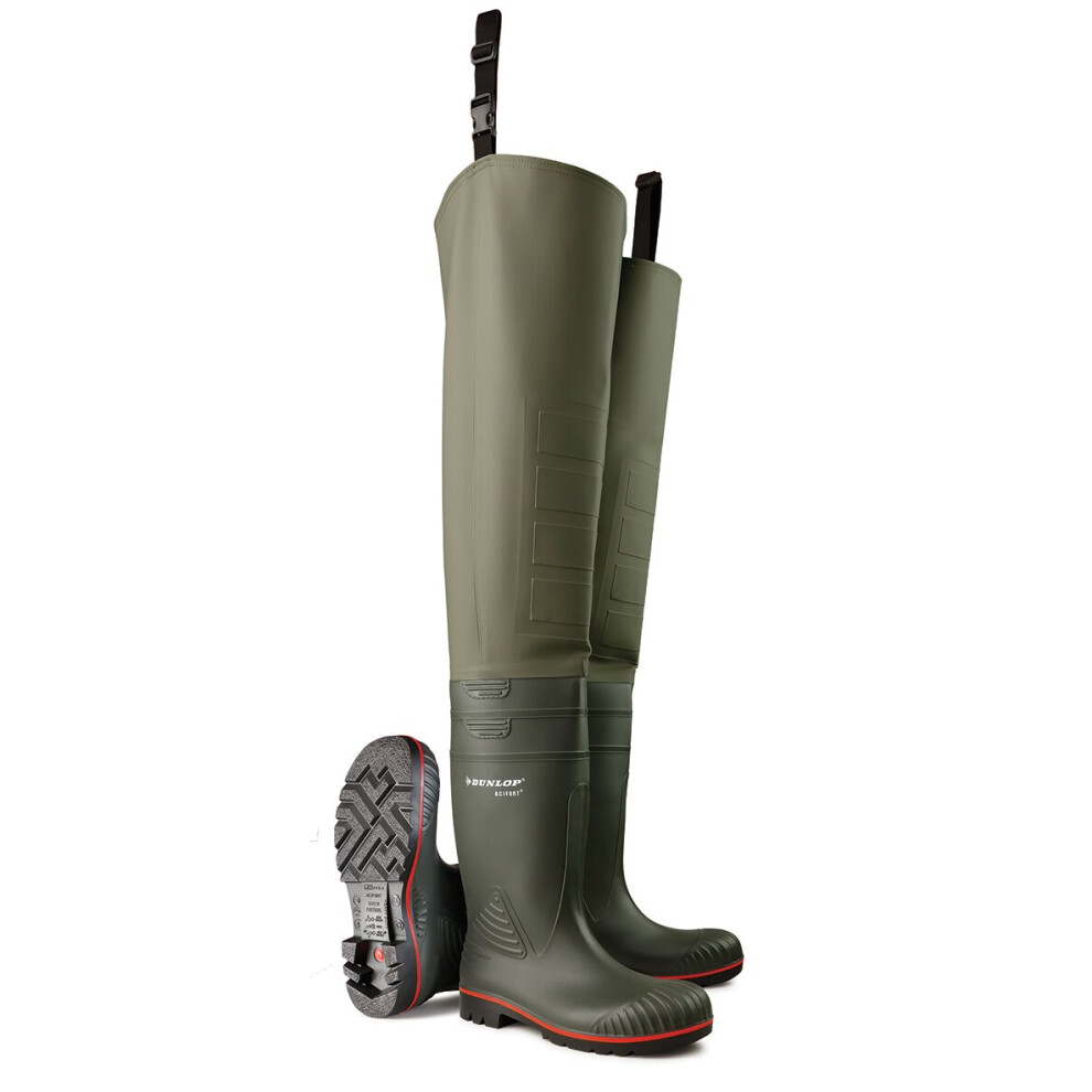 (6) Dunlop - ACIFORT HEAVY DUTY F/S Safety Wellington Boot - Green