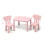 Gymax Children Play Table with 2-Piece Chairs for Eating Drawing Writing 9