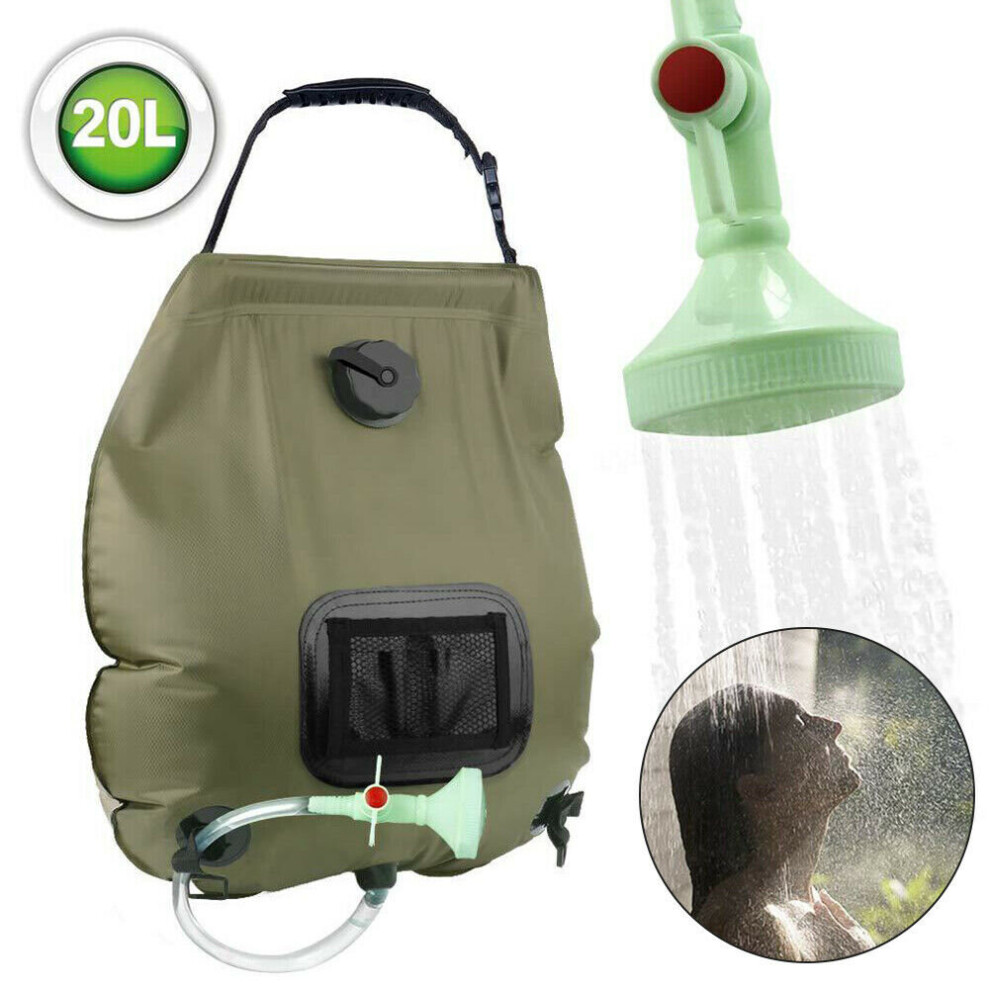 Outdoor Solar Shower Bag Durable Camping Portable Sun Compact Heated Water Bags