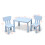 Gymax Children Play Table with 2-Piece Chairs for Eating Drawing Writing 7