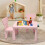 Gymax Children Play Table with 2-Piece Chairs for Eating Drawing Writing 2