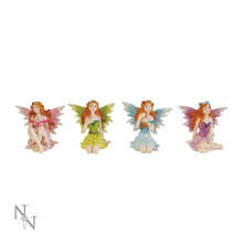 Glen Whispers (Pakke med 4) Fefigurer af Nemesis Now – Gothic Fantasy Samlerobjekter