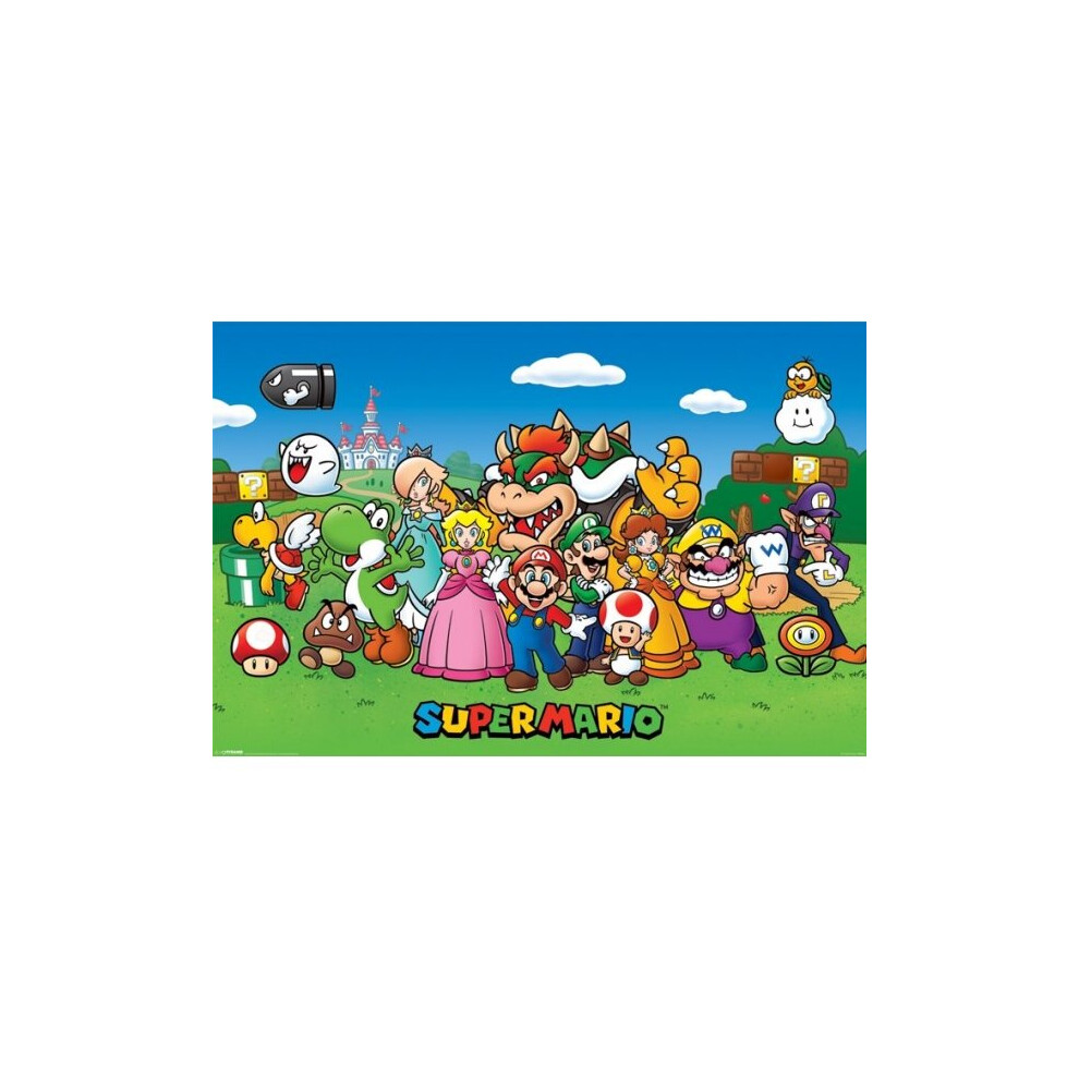 Super Mario Characters Maxi Poster