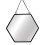 Sass & Belle Monochrome Black Hexagon Mirror 1