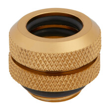Corsair Hydro X Series XF Hardline 12mm OD Σύνδεσμοι, Πακέτο Τεσσάρων (G1/4" BSPP Θηλές, Στερεό Ορείχαλκο)