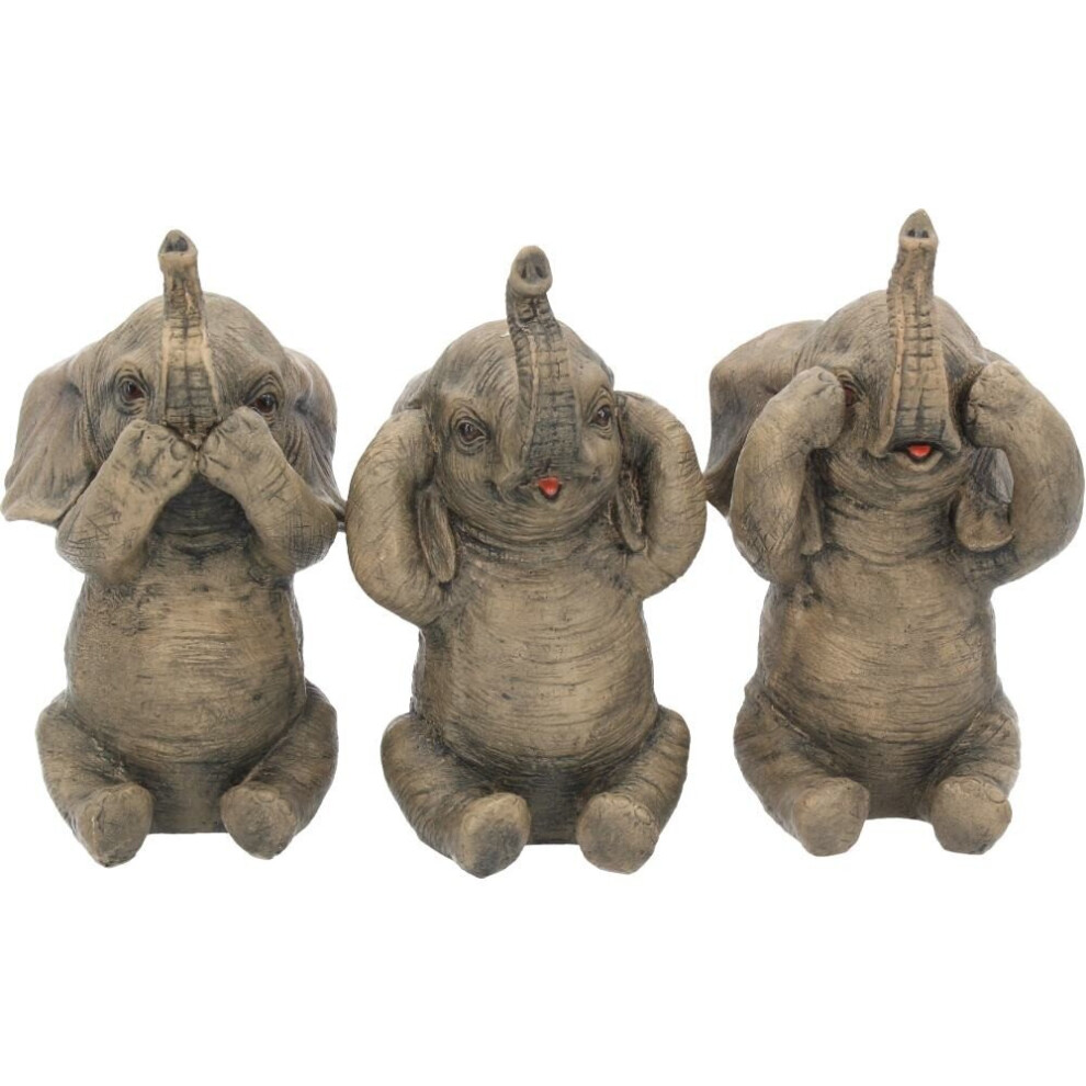 Nemesis Now Three Wise Elephants Figurine