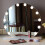 Living And Home Hollywood Semicircle Tabletop Make Up Mirror with Light Dimmable LED Bulbs 2