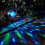Solar LED Carnival Moving Colour Changing Spotlight Garden Light 2