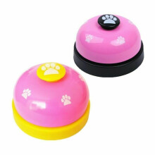 (Rose Red) Pet Small Dog Cat Feeding Calling Bells Puppy Metal Potty Toilet Training Bell