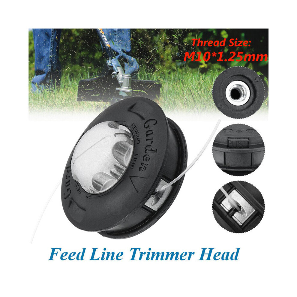 (black) Universal Cutter Trimmer Head Strimmer Grass Bump Feed Spool Brush Lawnmower