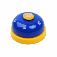(Blue) Pet Small Dog Cat Feeding Calling Bells Puppy Metal Potty Toilet Training Bell