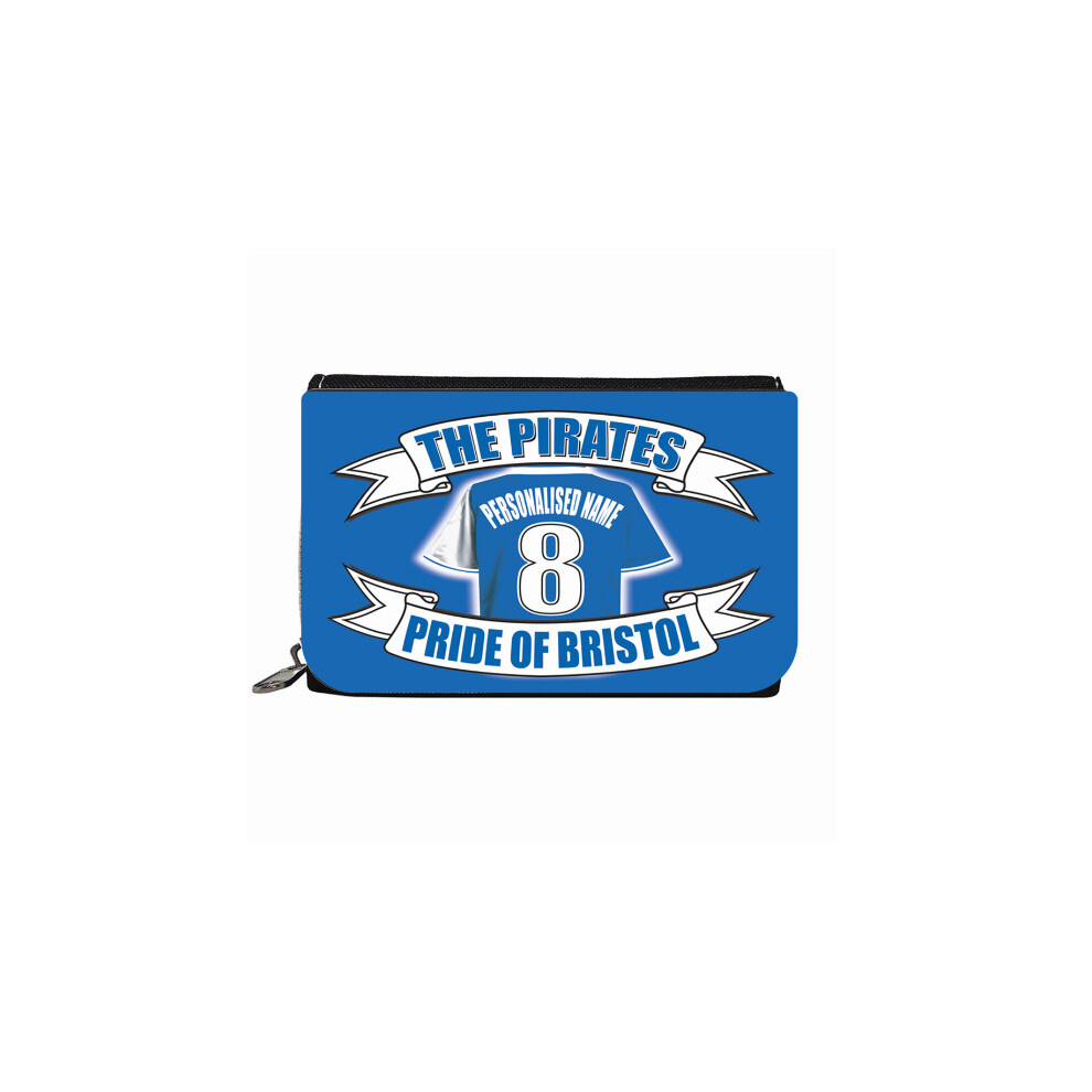 Personalised Bristol Rovers Football Shirt Canvas Zipped Gift Purse