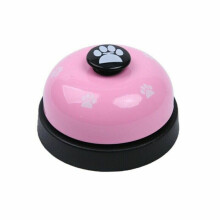 (Pink) Pet Small Dog Cat Feeding Calling Bells Puppy Metal Potty Toilet Training Bell