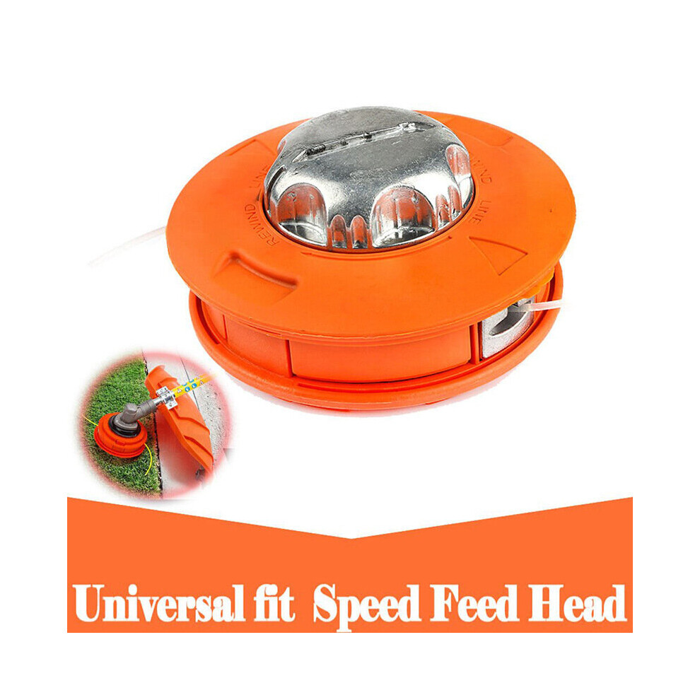 (Orange) Universal Cutter Trimmer Head Strimmer Grass Bump Feed Spool Brush Lawnmower