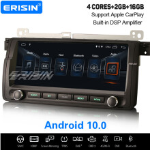 8.8" DSP Android 10.0 Sat Nav DAB+ Car Stereo WiFi 4G OBD2 CarPlay BMW 3er E46 M3 MG ZT Rover 75