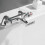 Thermostatic Bath Shower Mixer Valve Deck Mounted with Legs 9
