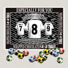 (Chocolate Footballs) Swansea Football Shirt Gift Boxed Sweets Available in Vanilla Fudge, Fruit Jellies, Liquorice, Chocolate Footballs And Haribo Mix
