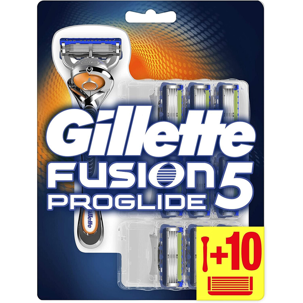 Gillette Fusion5 ProGlide Razor + 10 Blades