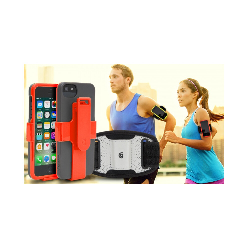 Griffin Red/Green FastClip Armband and Clip for iPhone 5/5s