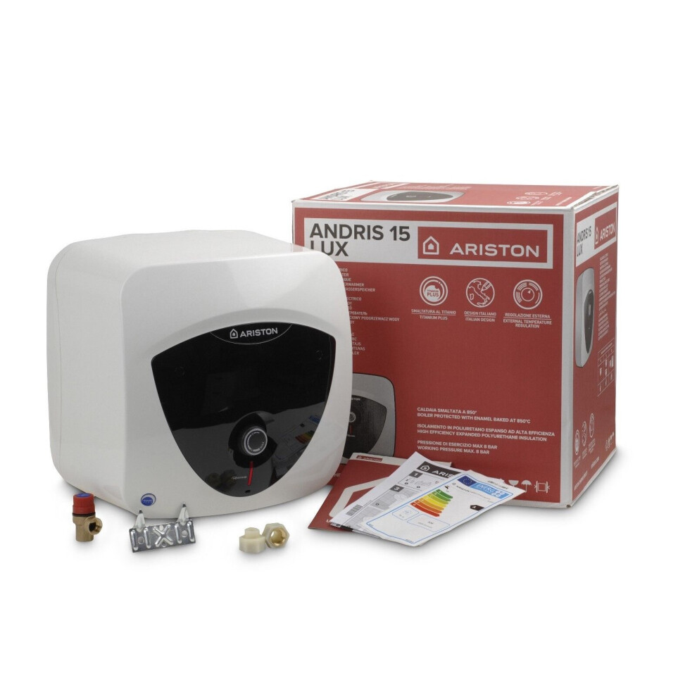 Ariston Andris Lux 15L Under-Sink Unvented Electric Water Heater, 2Kw 3100310 [Energy Class A] 5414849537958