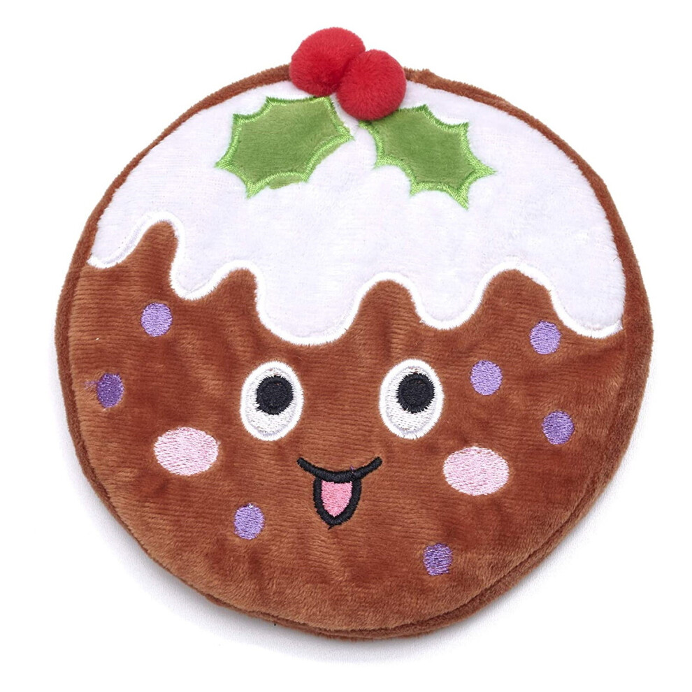 Aroma Home Mini Flat Hottie Christmas Pudding Microwave Hand Warmer